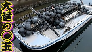 【乾湿】海にこの大量の◯玉を浮かべていく！！漁師流筋トレ作業！！