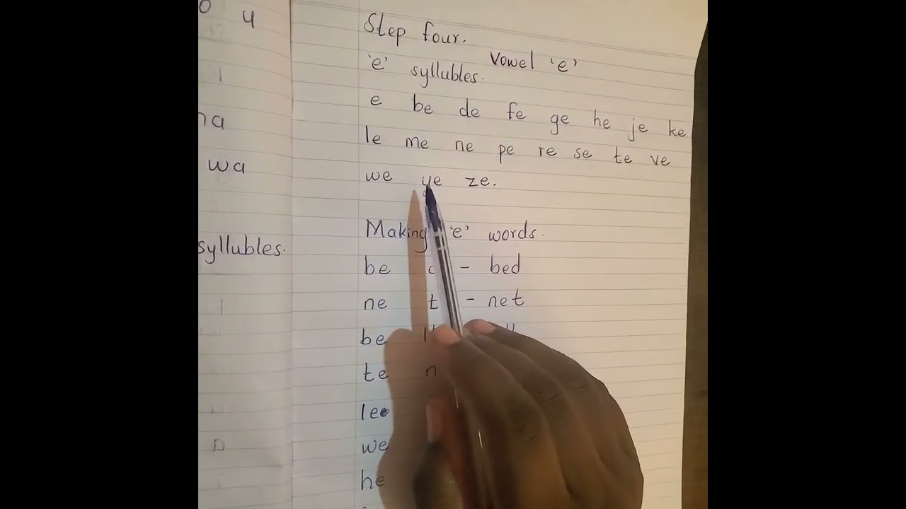 How to teach reading in pre school step four.