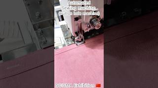 Automated button hole sewing machine | Sewing machine automation #automationsewingmachine