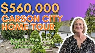 Carson City Home Tour | Beautiful West Side 4 Bedroom Home with Mountain Views
