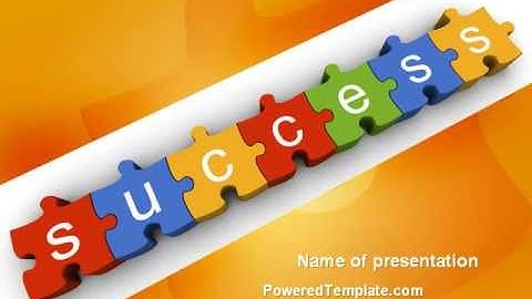 Business Success PowerPoint Template by PoweredTemplate.com