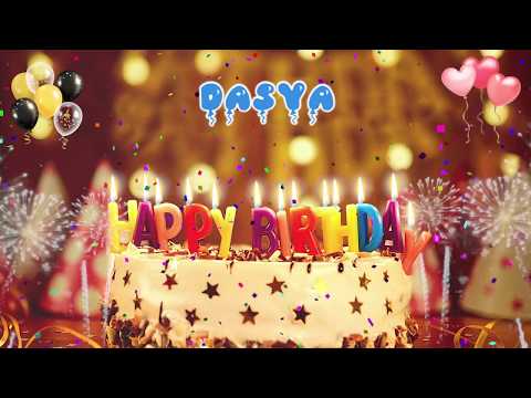 DASYA Happy Birthday Song – Happy Birthday Dasya – Happy birthday to you
