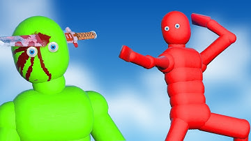 Realistic AI Battle Simulation with Dynamic Active Ragdoll Physics!