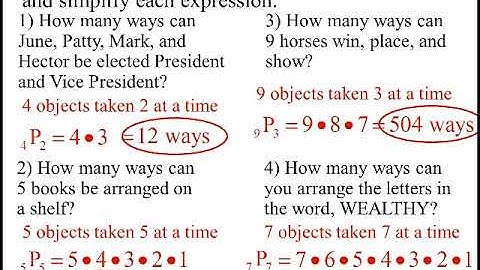 Wenk Geometry Lesson 13-3b Permutations & Combinations