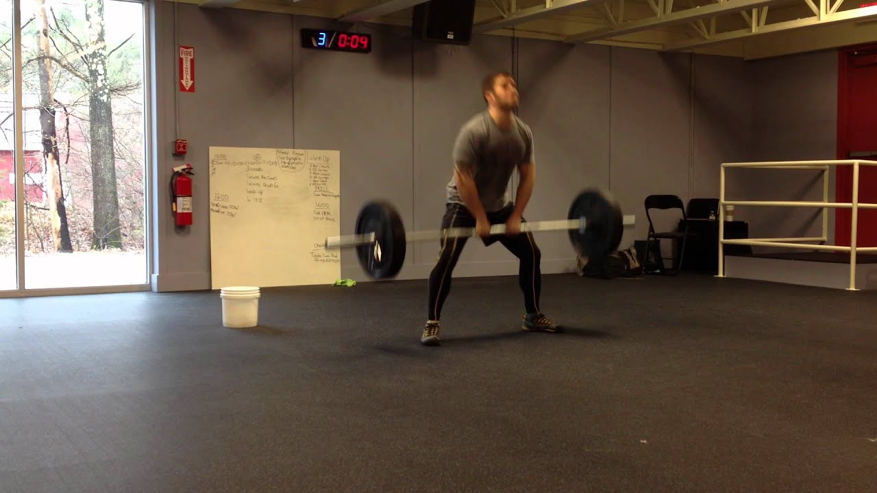 Tabata Sumo Deadlift High Pull 135 lbs YouTube