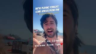 Gig and livestream tonight, 7pm on brighton beach #livemusic #brighton