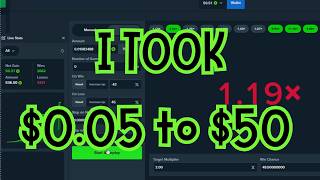 I Took .05 Cents To 50 Cashout Stake Dice Strategy