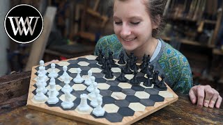 Making A Hexagonal Chess Board With My Daughter by Wood By Wright ASMR 3,667 views 2 months ago 12 minutes, 38 seconds