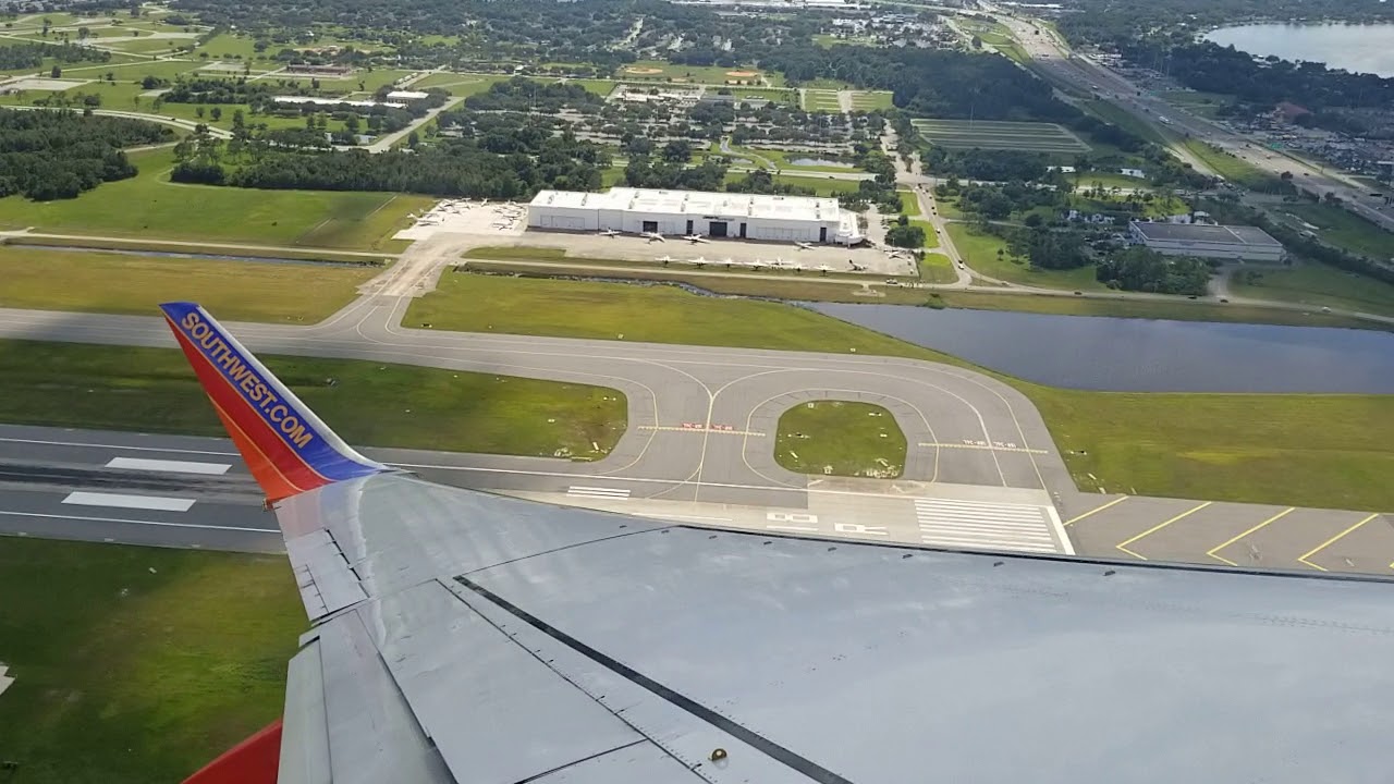 Southwest Airlines takeoff from Orlando International Airport (MCO