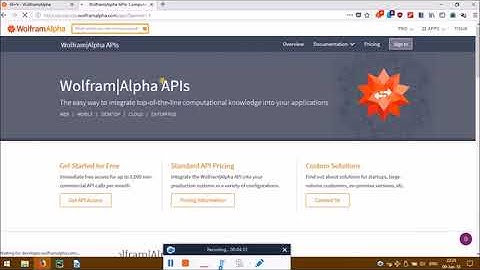 WOLFRAMALPHA API DEMO