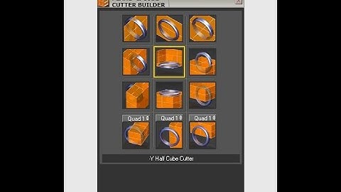 MATRIX WITH TOUCHE/CUTTERS/PLANE AND CUBE CUTTER