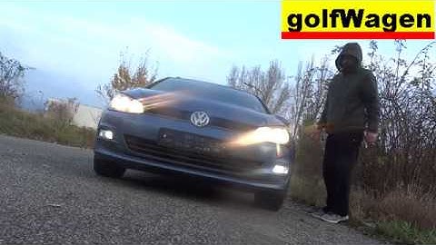 VW Golf 7 flash to pass activate lichthupe HIGH beam via fog light / lighthorn ?