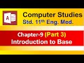 Computer Studies std 11 GSEB Chapter 9 English Medium (Part-3) | Introduction to base