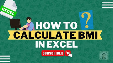 How to Calculate BMI In Excel