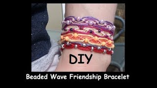 Beaded Peruvian Wave Friendship Bracelet Pattern [Tutorial]