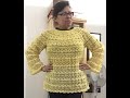 Blusa tejida a crochet (Video 6 de 6) Para principiantes