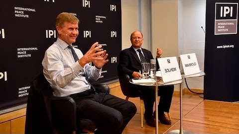 Leading for Peace: Erik Solheim, Executive Director of UN Environment