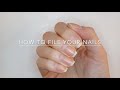 How To File Your Nails (square shape)