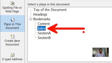 Hyperlink, Bookmarks and Cross references in MS Word 2007