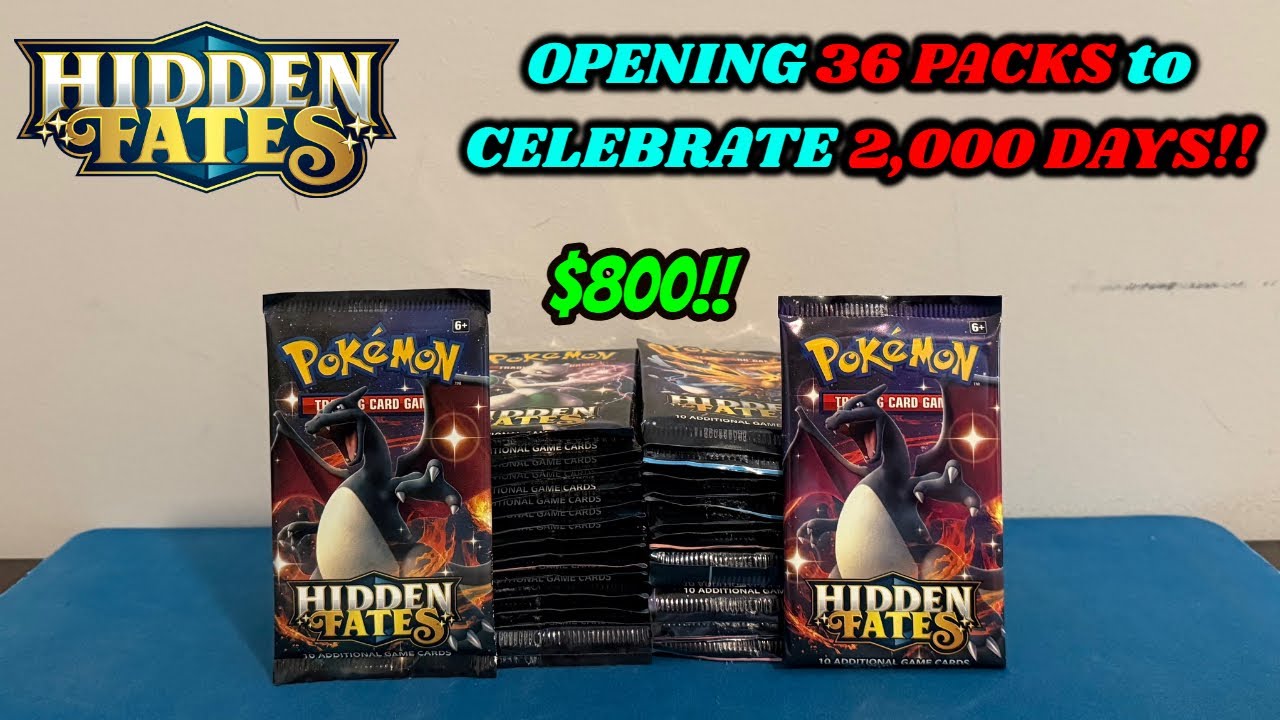 Opening a CUSTOM $800 HIDDEN FATES Booster Box to celebrate 2,000 DAYS  since the RELEASE!!
