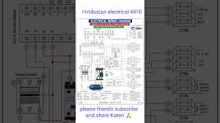 Three phase motor control circuit with overload relay, timer , contactor and sensor #youtubeshorts