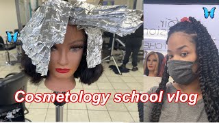 A DAY IN THE LIFE OF A PAUL MITCHELL COSMETOLOGY STUDENT*FOILS