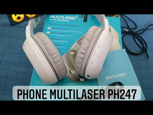 Headphone Pulse Flow PH394 Bluetooth Branco Até 12h de Bateria