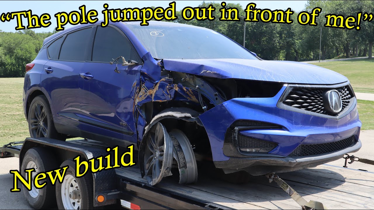 Восстановление Acura RDX Aspec AWD со сработавшими подушками безопасности после столкновения со с...