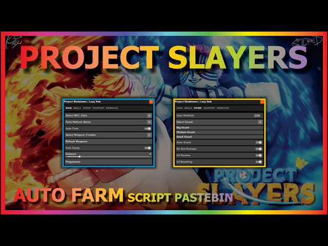 👺BEST ] Project Slayers Script / Hack Gui ❘ Auto Farm