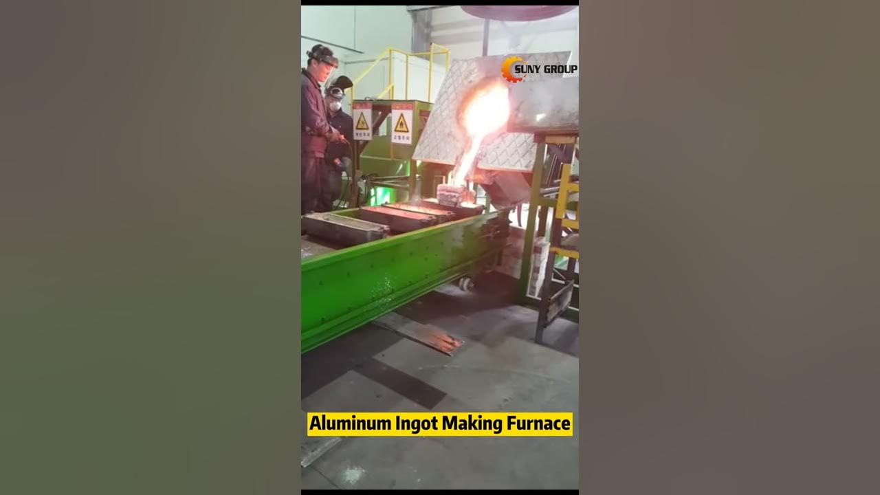 Aluminum Ingots Melting Furnace with Induction for Aluminum Scraps