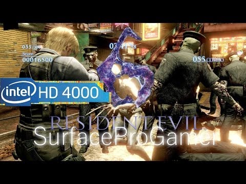 Surface Pro Gamer Playing: Resident Evil 6 (intel hd 4000) on Microsoft Surface Pro 