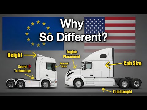 Why American Trucks Look Nothing Like European Trucks