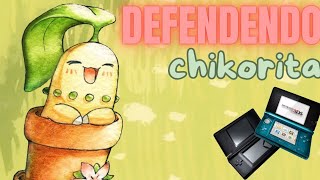 Defendendo a chikorita.
