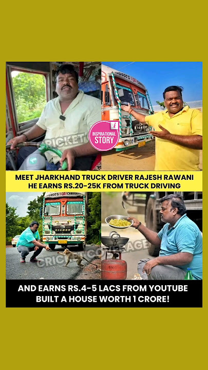 Truck Driver Earns Lakhs from YouTube, Builds ₹1 Crore House! 😱🔥 #shorts
