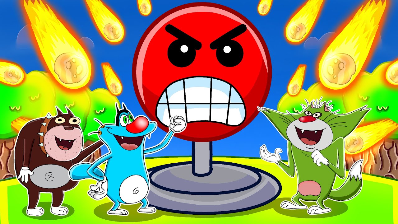 Roblox Oggy Try To Make Button Angry With Jack And Bob