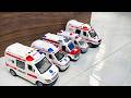 救急車のミニカーが走ります。サイレンありで坂道走行☆緊急走行｜Ambulance minicar runs in an emergency with sirens!