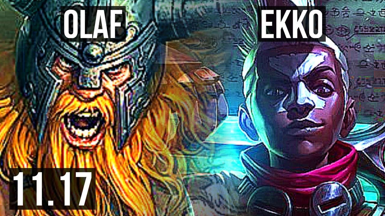 OLAF vs EKKO (JUNGLE) | 9/0/4, 700+ games, Legendary | BR Master | v11.17