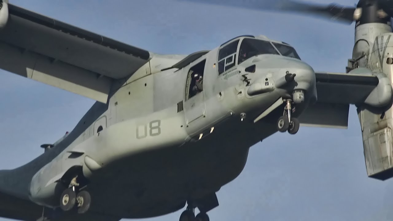 MV-22B Osprey Flight Ops View • VMM-265 Dragons In Japan - YouTube