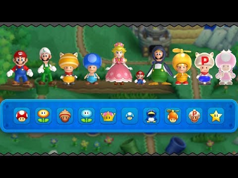 New Super Mario Bros U Deluxe - All Power-Ups