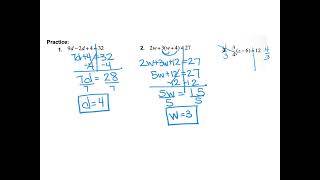 HAlg 3.3 Multi-Step Equations