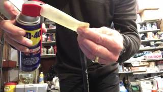 Racquetball racquet sleeve grip installation. jonathandbarlow@gmail.com