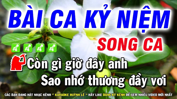 Bài Ca Kỷ Niệm Karaoke [ Song Ca Thấp ] Dễ Hát Nhạc Sống Mới Hay | Huỳnh Lê
