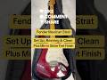 Fender Mexican Strat Setup #guitar #fender #luthier #Strat #restring #guitarsetup #guitarservice