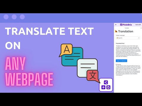Translate text on any webpage with this tool