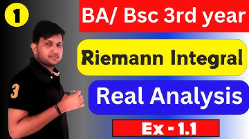 Riemann integral exercise 1.1 | Real analysis bsc 3rd year | riemann theorem real analysis