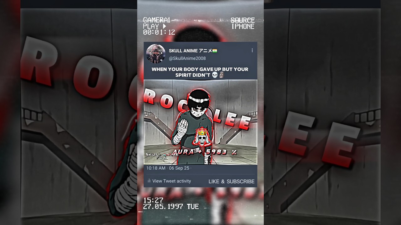 "Never Give Up"💀 | "ROCK LEE × GAARA" Edit | TE CONOCÍ (Ultra Slowed)