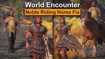 Skyrim Mod: World Encounter Noble Riding Horse Fix - WERoad02