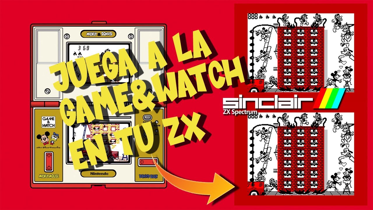 🤪GAME&WATCH EN ZX SPECTRUM !! 😍​ Mickey and Donald | 2023