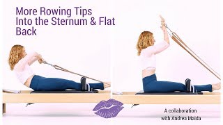 Tips for Pilates Rowing Into the Sternum and Flat Back - Lesley Logan Pilates Tips for Pilates Rowing Into the Sternum and Flat Back - Lesley Logan Pilates