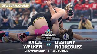 Kylie Welker vs. Destiny Rodriguez: 2026 NCAA women's wrestling championships (180 lbs.)